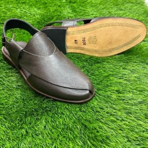 Mild Brown Leather Peshawari Chappal